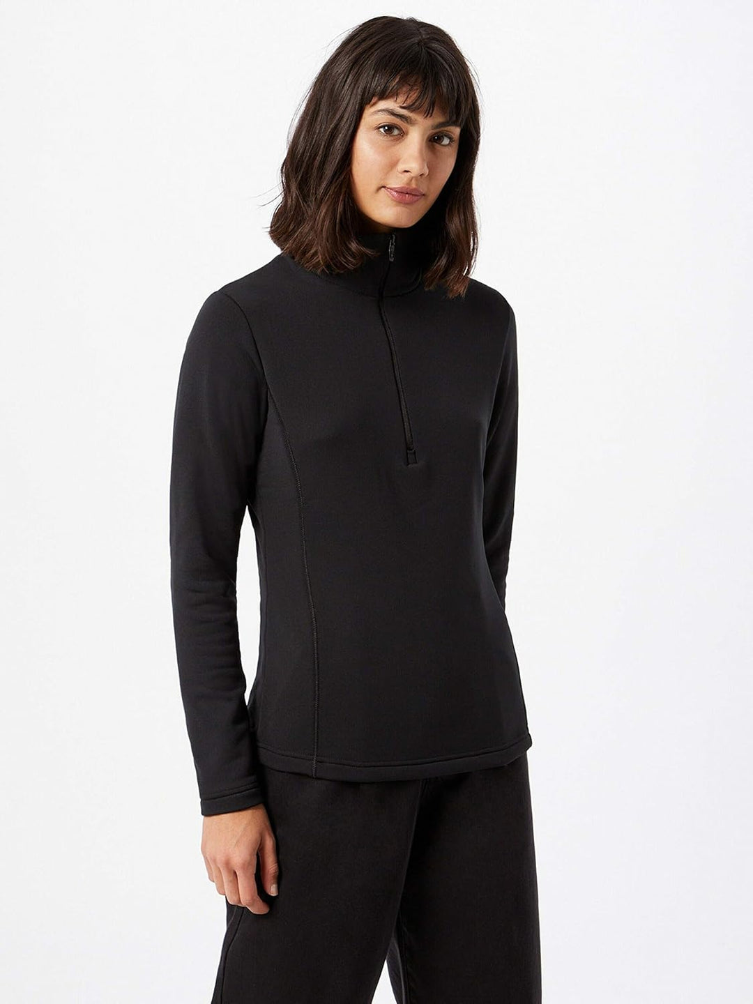CMP Damen Stretch-Fleecepullover für Damen Fleeceshirt 42 Schwarz, 42 Schwarz