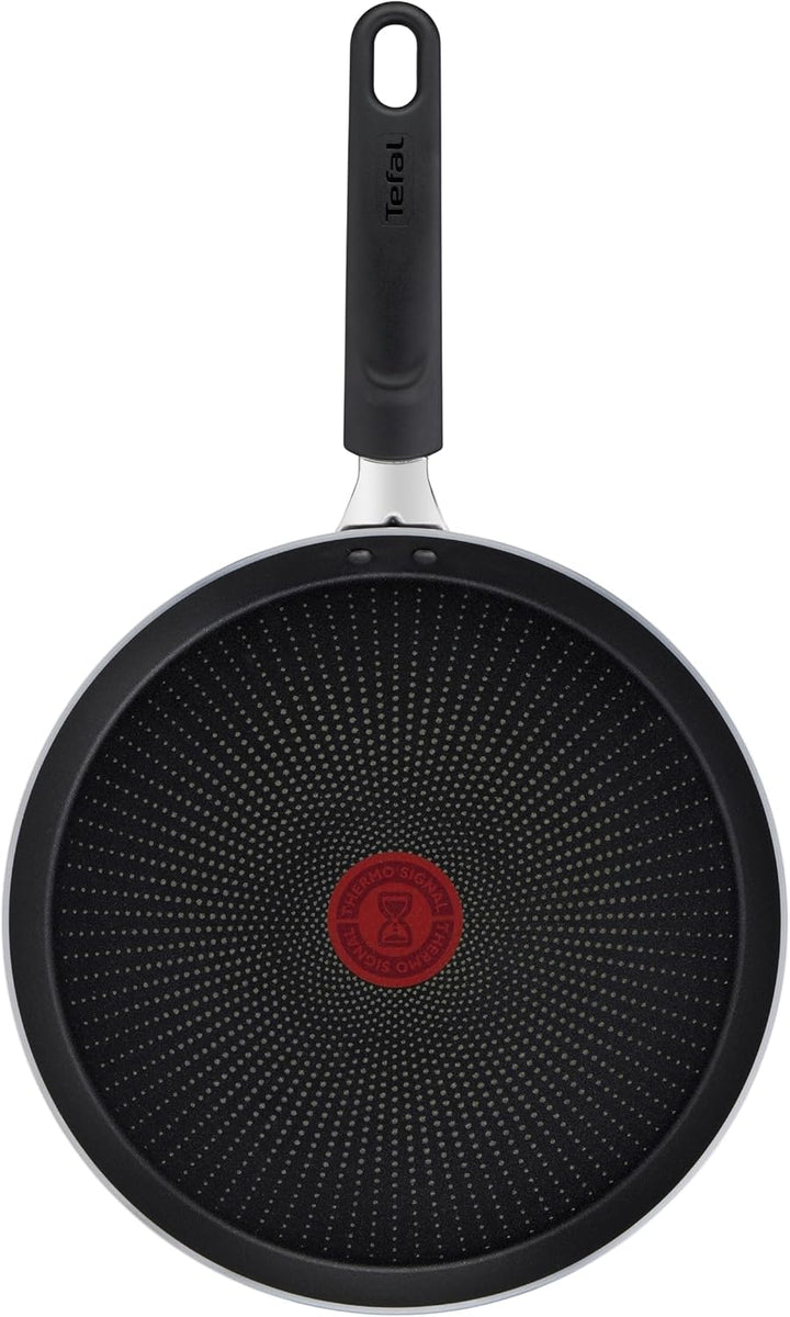 Tefal Resist Crêpepfanne 25 cm, Pfannkuchenpfanne nicht induktionsgeeignet, Titanium Antihaftversieg