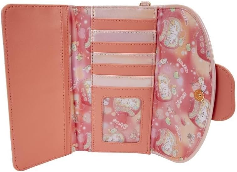 Loungefly Sanrio Hello Kitty Carnival Flap Wristlet Wallet, Mehrfarbig/Meereswellen (Ocean Tides)