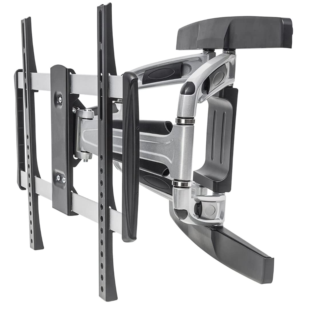 Manhattan 461306 Universal TV-Wandhalterung aus Aluminium neig- und schwenkbar ( geeignet für Flachb