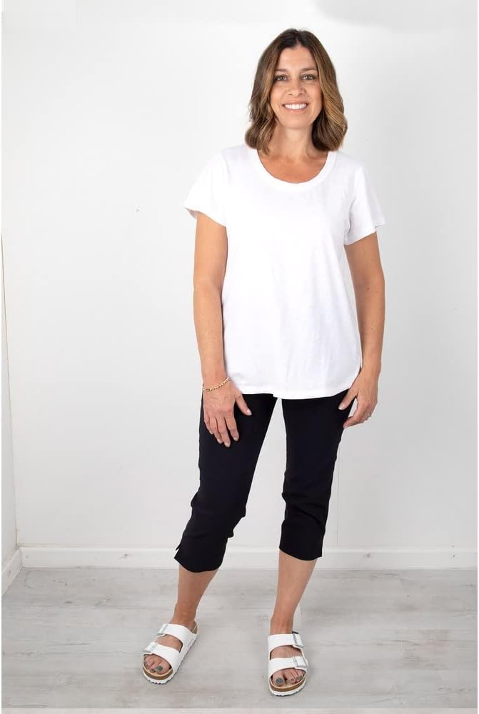 Robell Trousers Dreiviertel-Hose Marie 07 34 Schwarz, 34 Schwarz