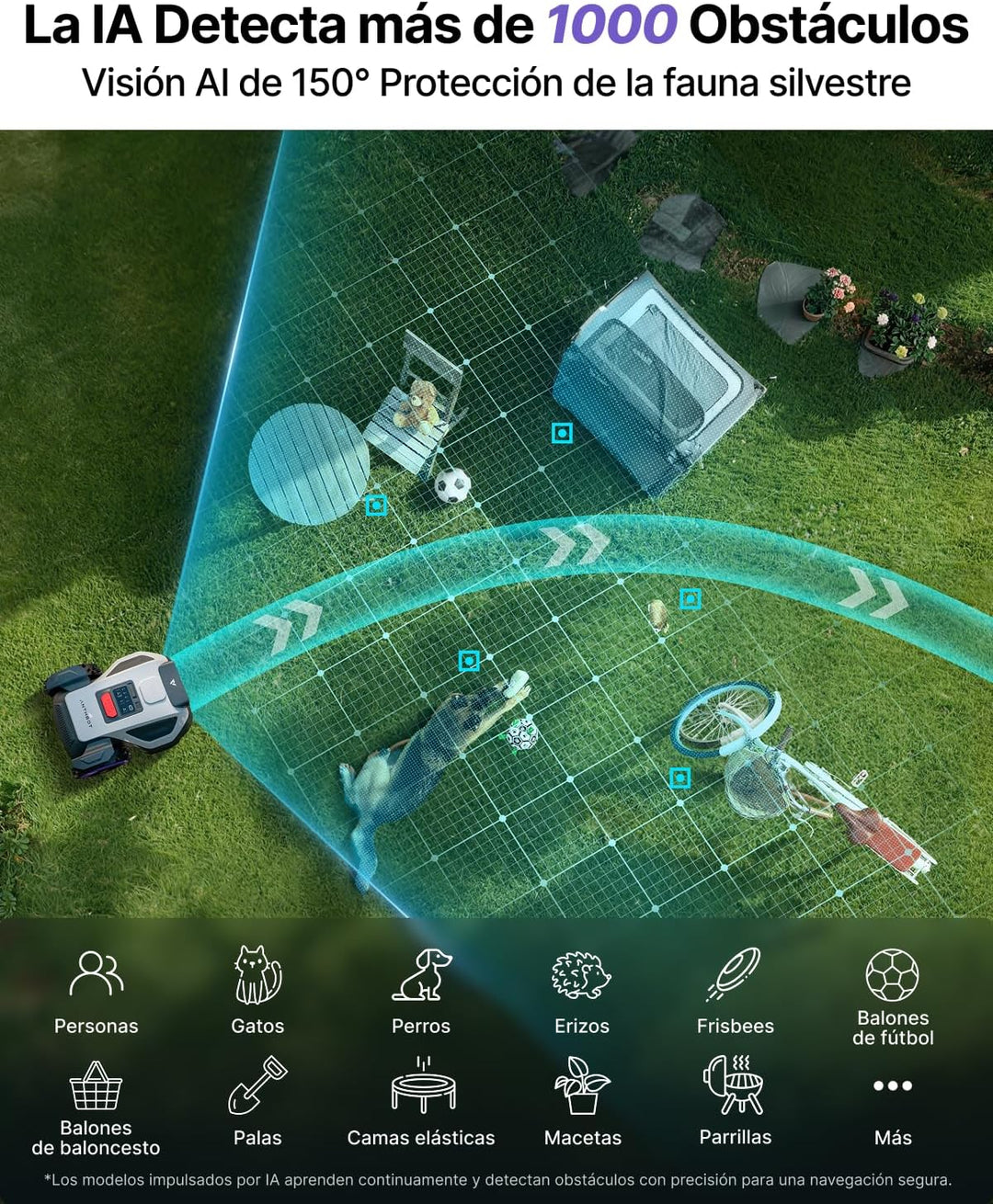 ANTHBOT M9 Mähroboter mit Regenschutz M9+Garage, M9+Garage