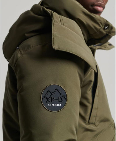 Superdry Herren Expedition Everest Bomber-Steppjacke Verwaschenes Kaki XXL