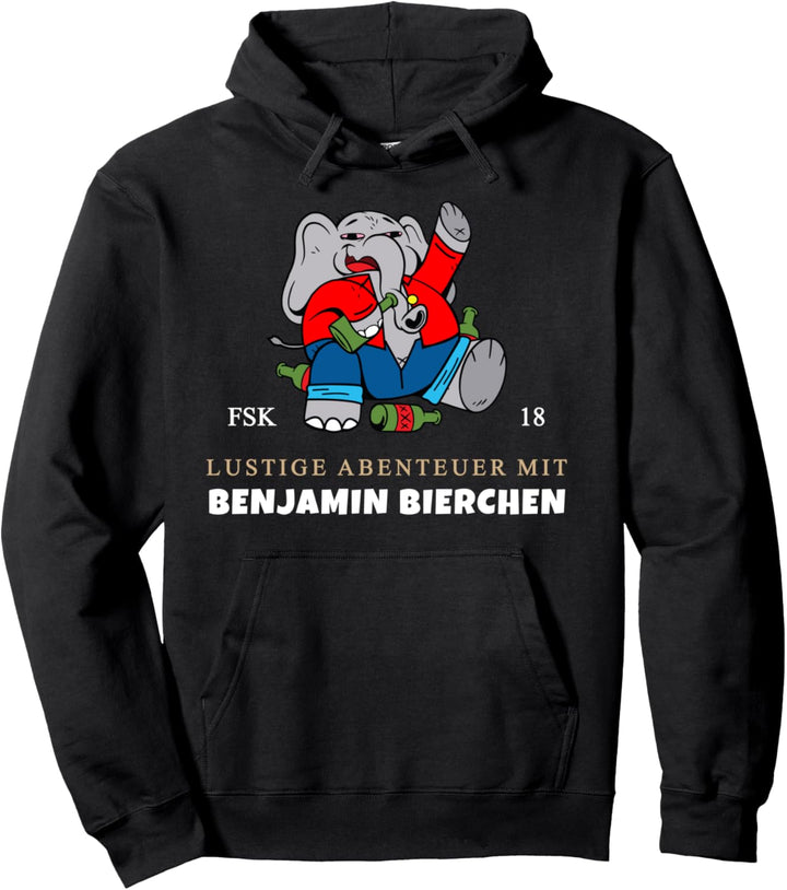 Benjamin Bierchen. bier, digga. bier. AM PM Beer Elefant Fun Pullover Hoodie