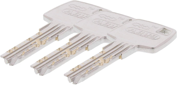 ToniTec Set aus ABUS Profilzylinder Schliesszylinder EC660 Halbzylinder mit 3 Schlüssel Grösse 10 30