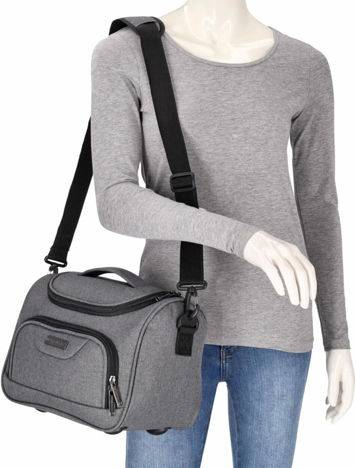Beautycase SoftLITE | Reise Kulturtasche für unterwegs | praktische Aufteilung, Vier Fächer und Schl