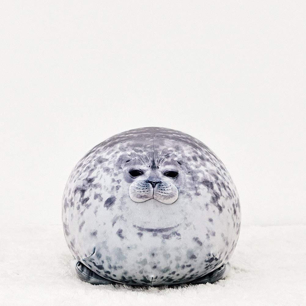 Chubby Blob Seal Pillow, Stuffed Animals Seal Plush Toy, Soft Cotton Plush Toys Hugging Pillow Doll