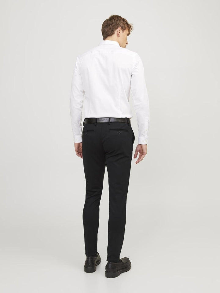 JACK & JONES Male Chino Hose Slim Fit Chino Hose 28W / 32L Schwarz, 28W / 32L Schwarz