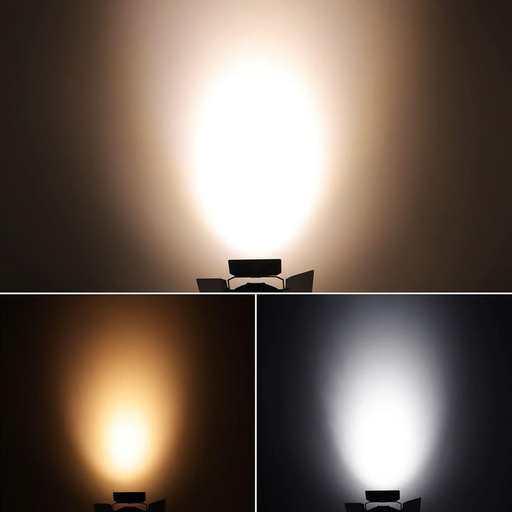 ZonQoonz 120W COB Par Licht, LED Par Strahler 2 in 1 kalt/Warmweiss Lichteffekte mit Verdunkelungspa