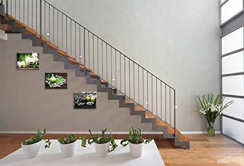 Piy Painting, Kunstdruck Auf Leinwand, Kerze und Stein Leinwand Foto Auf Keilrahmen, Landschaftbild
