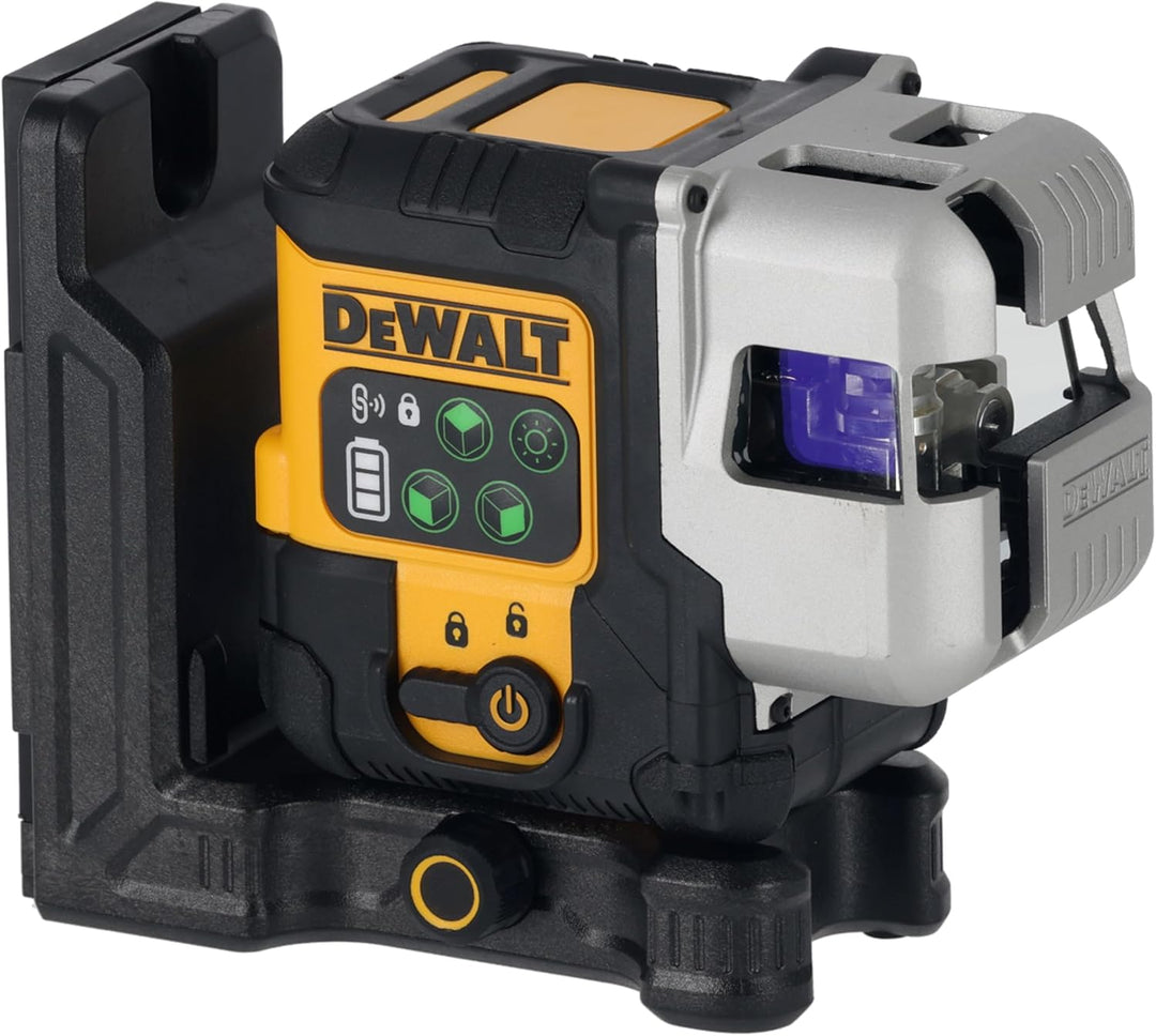 DEWALT USB 3x180 Multilinienlaser DCLE14301GB-XJ (3 grüne Laserlinien, integrierter Li-Ion Akku, 30