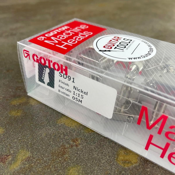 Gotoh Vintage Oval Knauf Tuner Nickel (6-in-a-line)