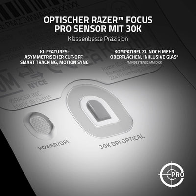 Razer Viper V2 Pro - 59g Ultraleichte Kabellose Esports-Gaming-Maus (Optischer Sensor mit 30K DPI, D