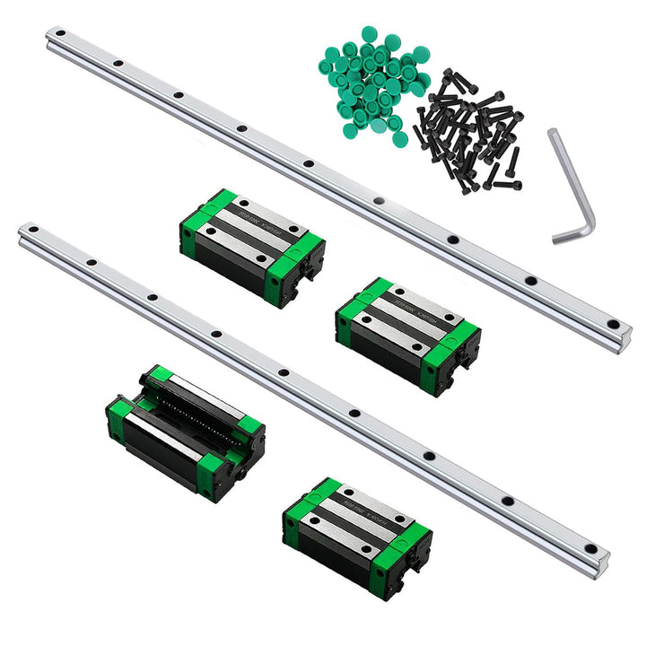 CNCMANS HGR20 Linearführung Linearschiene 2Stück HGR20-1500mm Führungsschiene mit 4Stück Hohe Präzis
