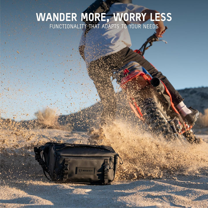 WANDRD Rogue Sling 0Y-784H-R8U9 Tasche mit 9 l Fassungsvermögen, leicht, wetterbeständig, für den tä