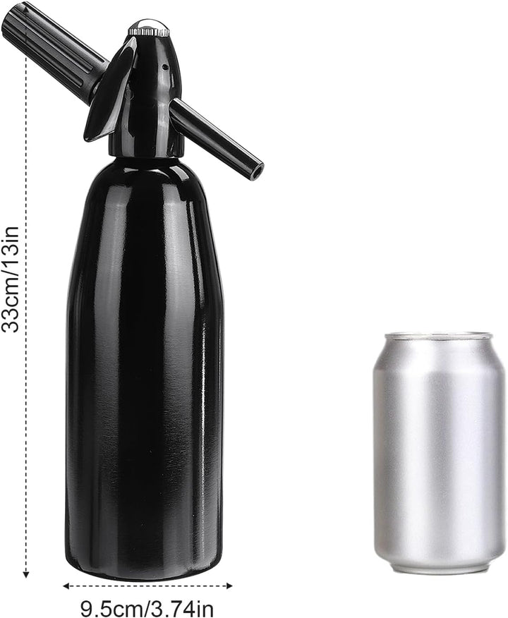 Vintage Design Soda Siphon 1L - Erstellen Sie in Sekunden Sprudelwasser für Cocktails & Gesunde Getr
