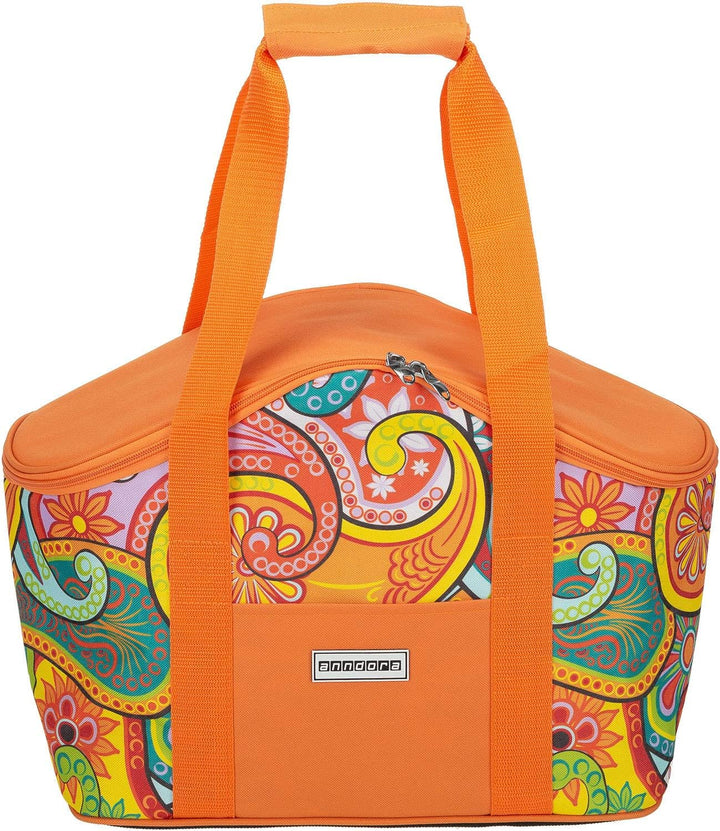 anndora Kühltasche 20 Liter - Farbwahl paisley orange, paisley orange