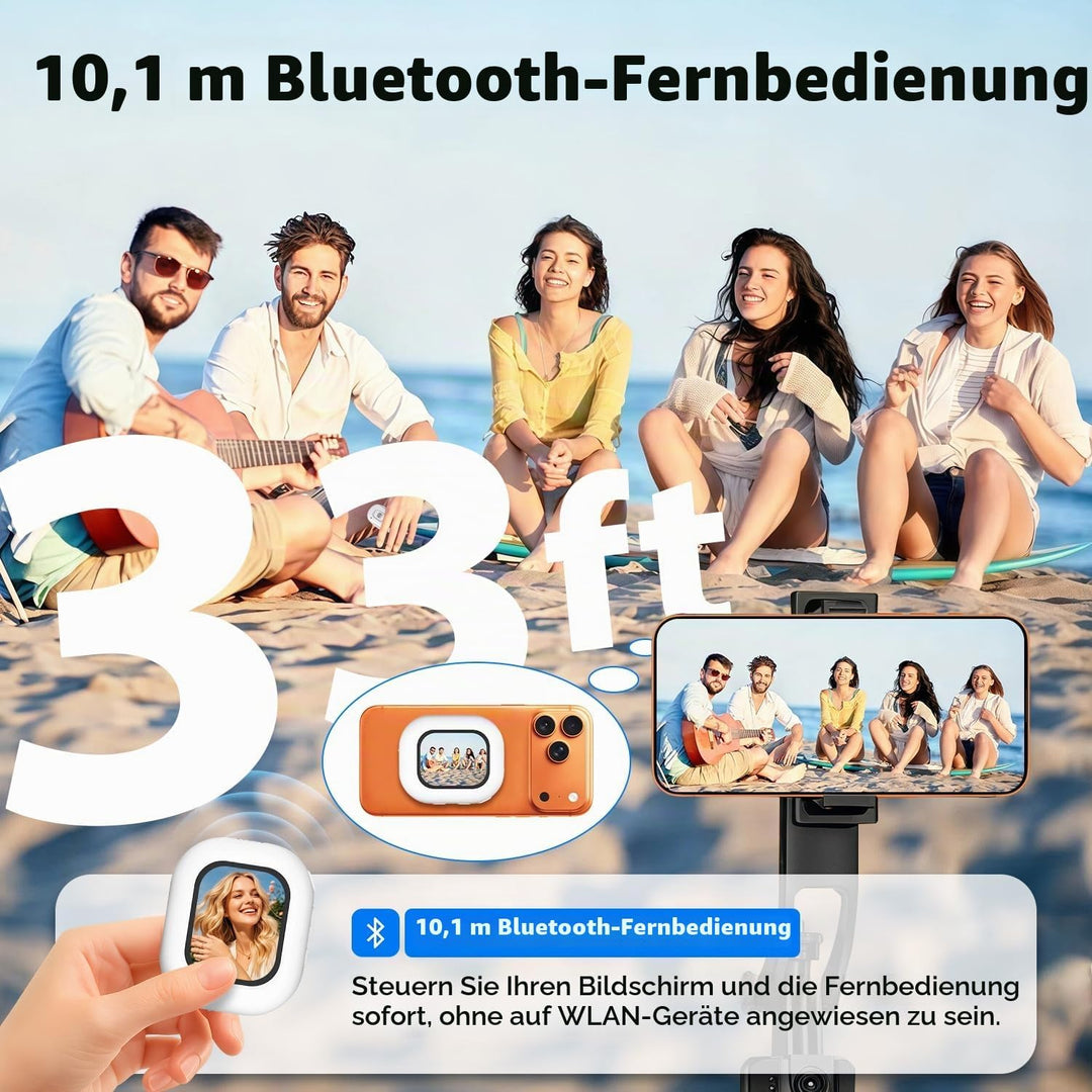 RUIZHI Handy Selfie Monitor, Magnetischer Smartphone Rückkamera Magnetisch Vlog Bildschirm für iPhon