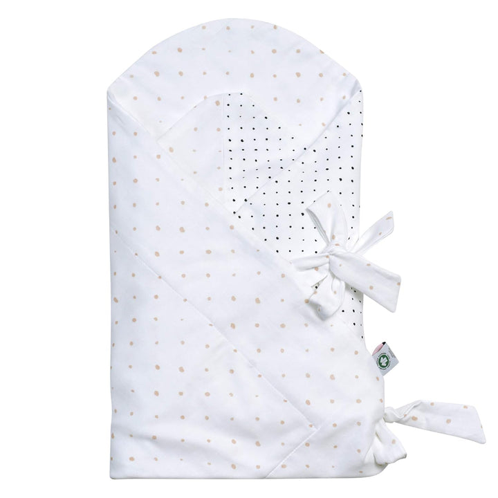 Baby Einschlagdecke GOTS zertifiziert aus BIO-Baumwolle Puckdecke Wickeldecke von Motherhood - Kleck