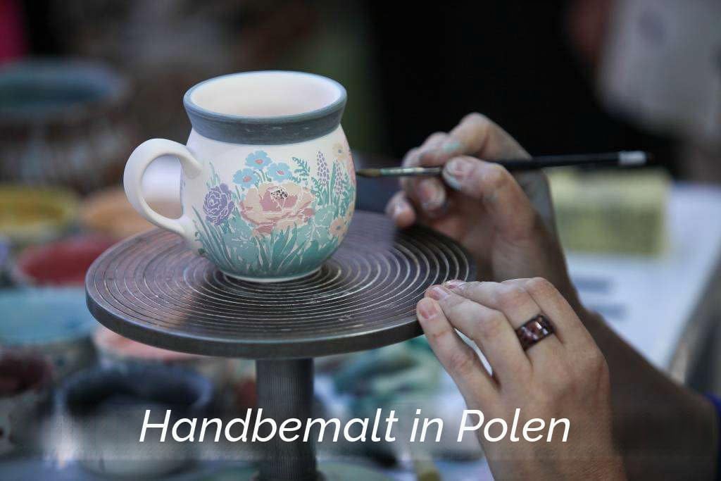 Original Bunzlauer Teller/Frühstücksteller Ø19,5 cm Dekor 46 - Polmedia Polish Pottery