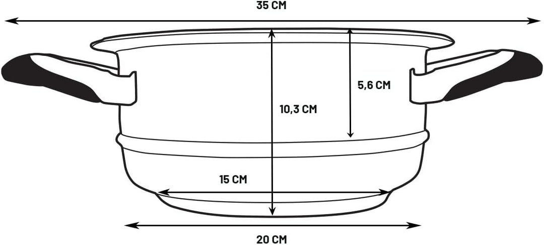 Warmcook Ecovitam 2030.20 Einsatz zum Dampfgaren, 20 cm, Edelstahl 18/10