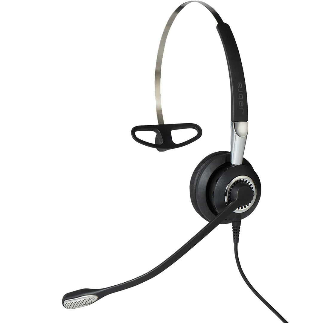 Jabra Q711365 Biz 2400 II QD Mono leichtes Call-Center-Kabel-Headset für Unify OpenStage, 3-in-1-Tra