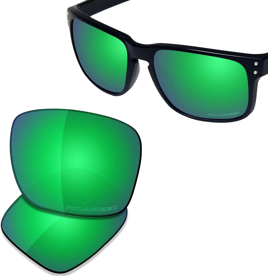 Saucer Premium Ersatzgläser für Oakley Holbrook OO9102 Sonnenbrillen High Definition - Jade Green Po