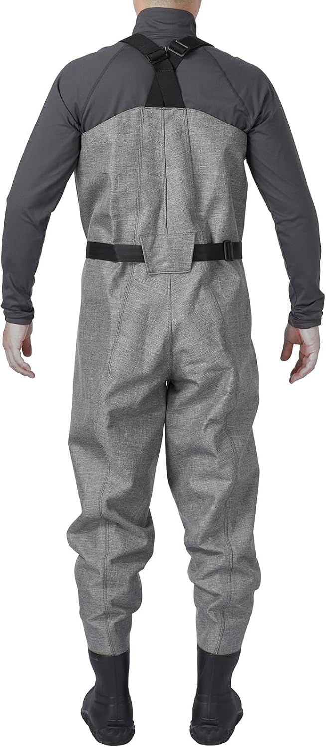 Bassdash 3D Anglerhose Wathose Wader Ultra High Strength Black Plaid Nylon PVC Angeln Jagd Wathosen