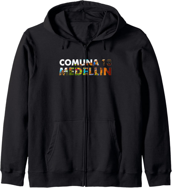 Comuna 13 Graphic San Javier Medellin Geschenk Medallo Paisa Kapuzenjacke