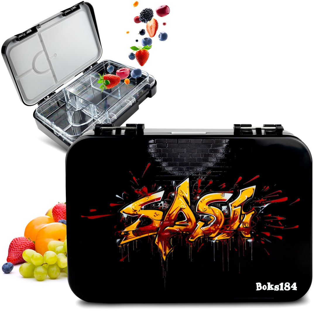 Brotdose Kinder mit Fächern - Bento Box auslaufsicher - robust - BPA Frei Lunchbox - Brotbox für Sch