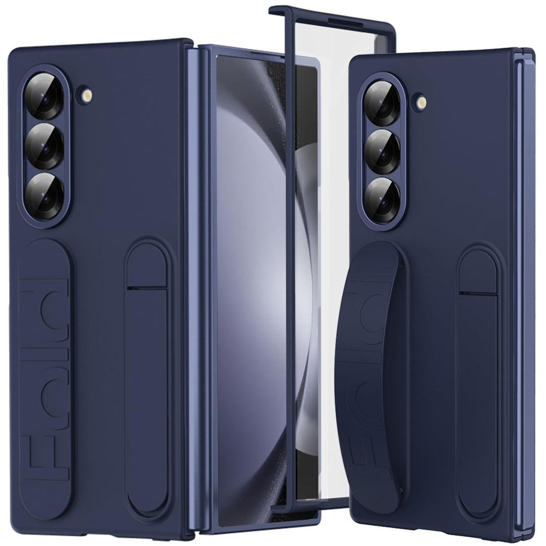 NINKI Kompatibel mit Samsung Galaxy Z Fold 5 Hülle mit Armband Samsung z fold 5 Handyhülle mit Ständ