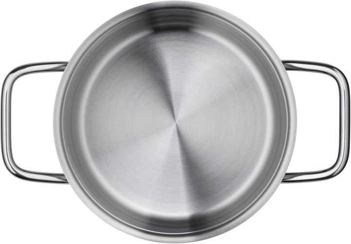 Silit Extra Cook, Kochtopf 16 cm mit Glasdeckel, Innenskalierung, breiter Schüttrand, hochwertiger,