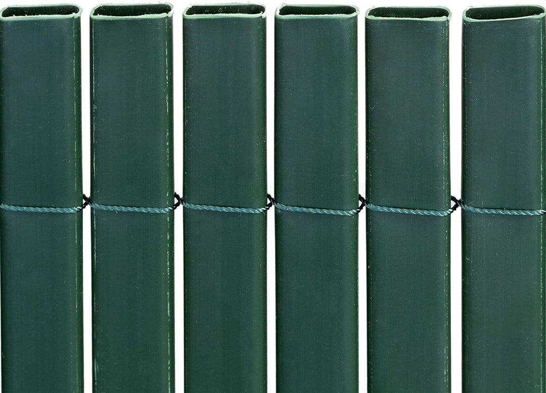 Premium PVC Sichtschutzmatte - grün - 80 x 1000 cm (2-teilig) - Zaunsichtschutz, Sichtschutzzaun, Ba
