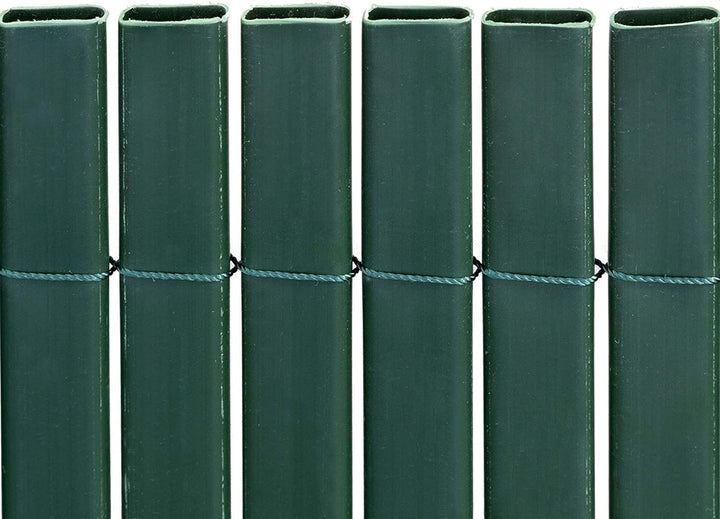 Premium PVC Sichtschutzmatte - grün - 80 x 1000 cm (2-teilig) - Zaunsichtschutz, Sichtschutzzaun, Ba