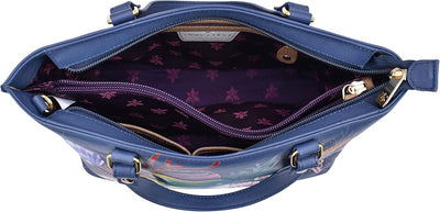Anuschka Women's Echtleder Medium Tote - Handbemalte Handwerkskunst Mystical Reef, Mystical Reef