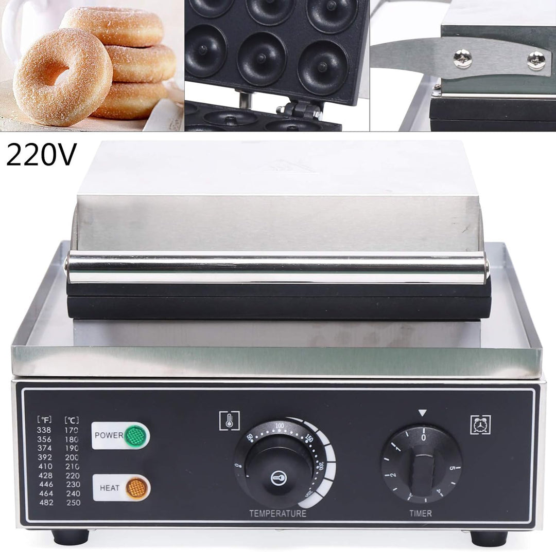 Donut Maker Maschine Kommerzielle Nutzung|Antihaft 220V Elektrische 12pcs Donut Backmaschine|1500KW