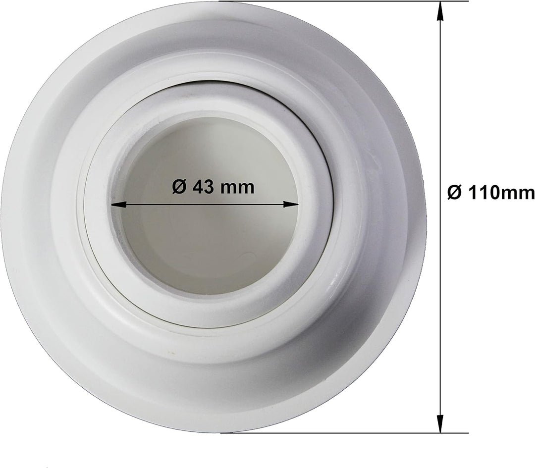 Gelenkfuss für Edelstahl Leiter Holm Ø 43 mm