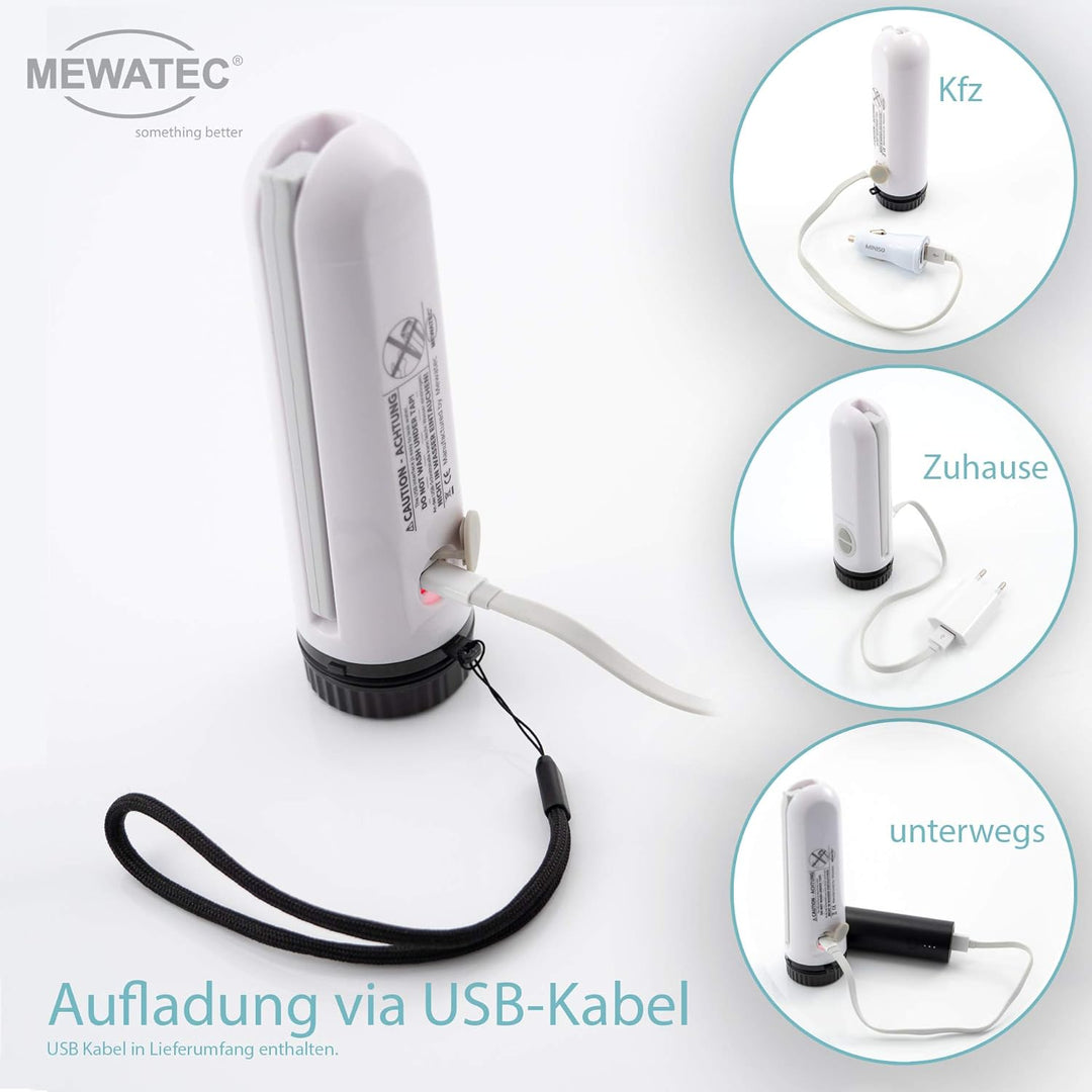 MEWATEC Travelet 2.0 in schwarz | NEU! | Reisebidet | Reisedusche | Dusch-WC | Li-Ionen Akku | USB C