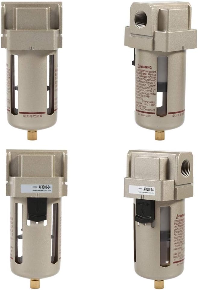 1/2 '' Wasserabscheider Druckluft, Luftfilter Kompressor Druckluftfilter Wasserfilter Abscheider Luf