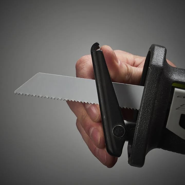 Ryobi 18 V Akku-Säbelsäge R18RS- (Säbelsäge / Säge mit 28 mm Hublänge, mit Sägeblatt, ohne Akku + La