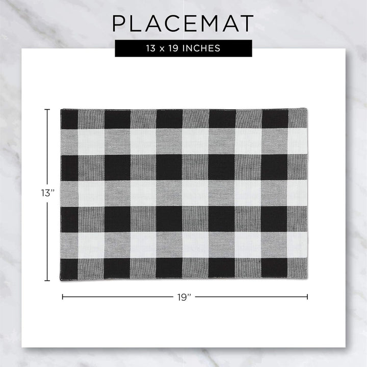 DII Basic Everyday Tischset, gerippt, 100% Baumwolle, 33 x 48 cm, Grau, 6-teilig, Grau