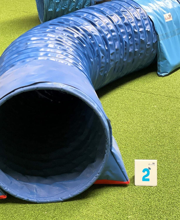 Callieway Agility Parcoursnummern Blue Butterfly Nummernschilder - durchnummeriertes Klebeset 1-25 B