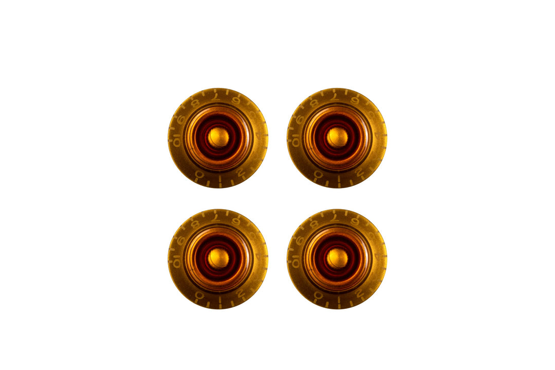 Gibson PRHK-030 Top Hat Knobs Vintage Amber 4 Pack