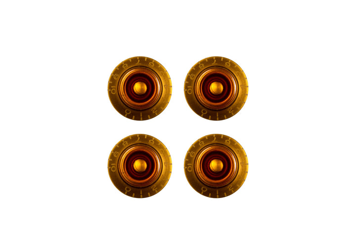 Gibson PRHK-030 Top Hat Knobs Vintage Amber 4 Pack