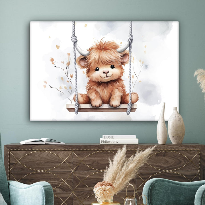 MuchoWow© Leinwandbild Gross 120x80 cm XXL Dekoration Bilder Aufhängen Wall Decoration Bilder Kinder