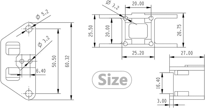 Iegefirm 2 StüCk -Aluminium-Y-Gantry-FüHrung 3D-DruckzubehöR für Ultra-High-Speed für VzBoT 3D-Dru