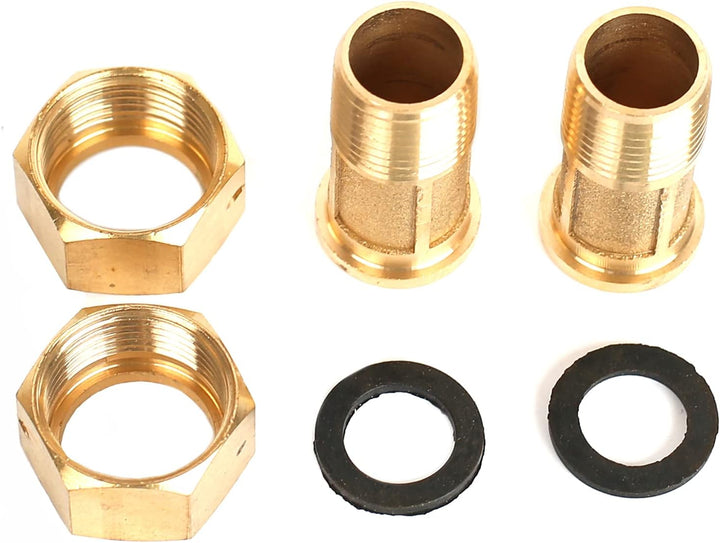 MaxAwe 15 mm 1/2 Zoll Kalt Wasserzähler Garten, Kaltwasserzähler Geeicht mit Armaturen und Schutzabd