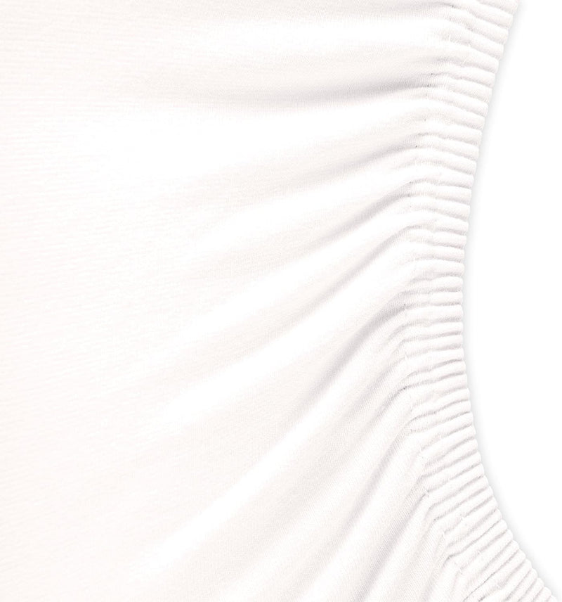 aqua-textil Royal Spannbettlaken Boxspringbett Wasserbett rund Ø ca. 245 cm Schnee weiss 210g/qm Jer