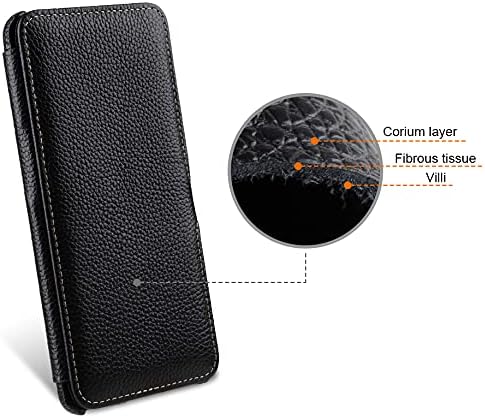 STILGUT Book Case kompatibel mit OnePlus 9 Hülle aus Leder mit Clip-Verschluss, Lederhülle, Klapphül