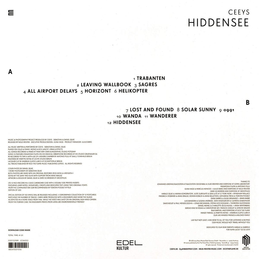 Hiddensee, Vinyl
